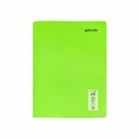 Caiet capsat Mynote, format A5, 40 file offset 60 g/mp, liniatura dictando, coperta PP neon, mix de 8 culori