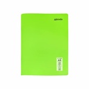 Caiet capsat Mynote, format A5, 40 file offset 60 g/mp, liniatura matematica, coperta PP neon, mix de 8 culori