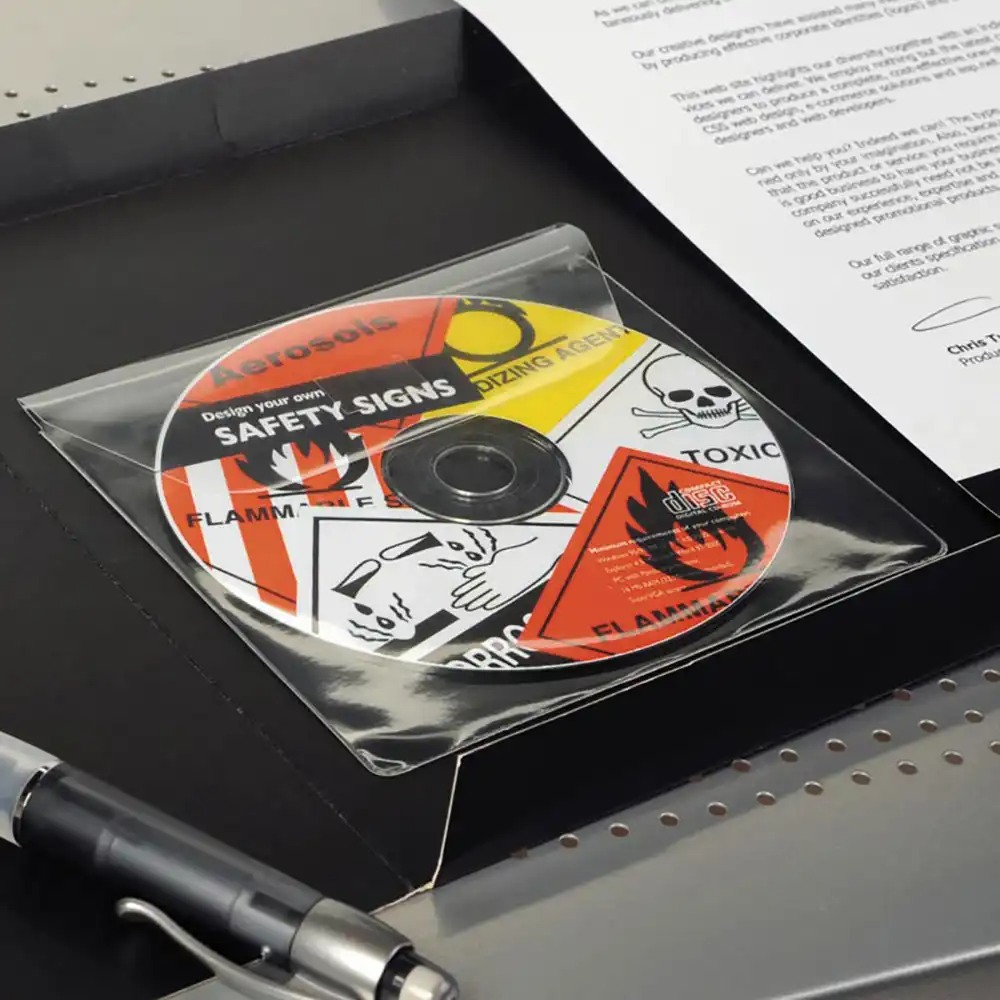 Buzunar autoadeziv cu clapa CD/DVD 3L Office, 10 bucati/set
