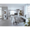 Cutie depozitare Leitz WOW Click & Store, carton laminat, pliabila, cu capac si maner, 32x31x36 cm, negru