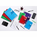 Caiet cu spira A5 EuropaGlossy Clairefontaine, 90 file detas dictando verde
