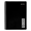 Caiet cu spira Mynote, format A4, 60 file offset 60 g/mp, liniatura dictando, coperta PP neon, mix de 8 culori