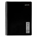 Caiet cu spira Mynote, format A4, 60 file offset 60 g/mp, liniatura matematica, coperta PP neon, mix de 8 culori