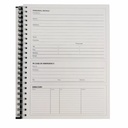 Caiet cu spirala Pukka Pad A5, 160 pagini, dictando, microperforatii