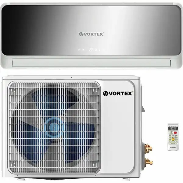 Aer conditionat VORTEX VAI1222FJMRW, 12000 BTU, A++/A+, Inverter, Wi-Fi, kit instalare inclus, argintiu