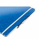 Caiet de birou Leitz WOW Be Mobile, PP, A4, cu spira, matematica, albastru metalizat