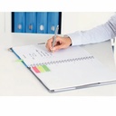 Caiet de birou Leitz WOW Be Mobile, PP, A4, cu spira, matematica, albastru metalizat