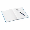 Caiet de birou Leitz WOW, A5, coperta dura, dictando, albastru metalizat