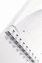 Caiet de birou Leitz WOW, PP, A4, cu spira, dictando, turcoaz metalizat