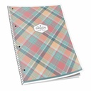Caiet studentesc A4, 80 file, 60 g, matematica, coperta design carouri