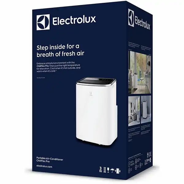 Aer conditionat portabil Electrolux EXP34U338HW, 12000 BTU, Clasa A, Filtru anti-bacterian, Filtru Anti-Allergy Pollen, Dezumidificare, alb