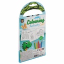 Carte de colorat Creative Craft, 22x11 cm, cu 5 creioane colorate