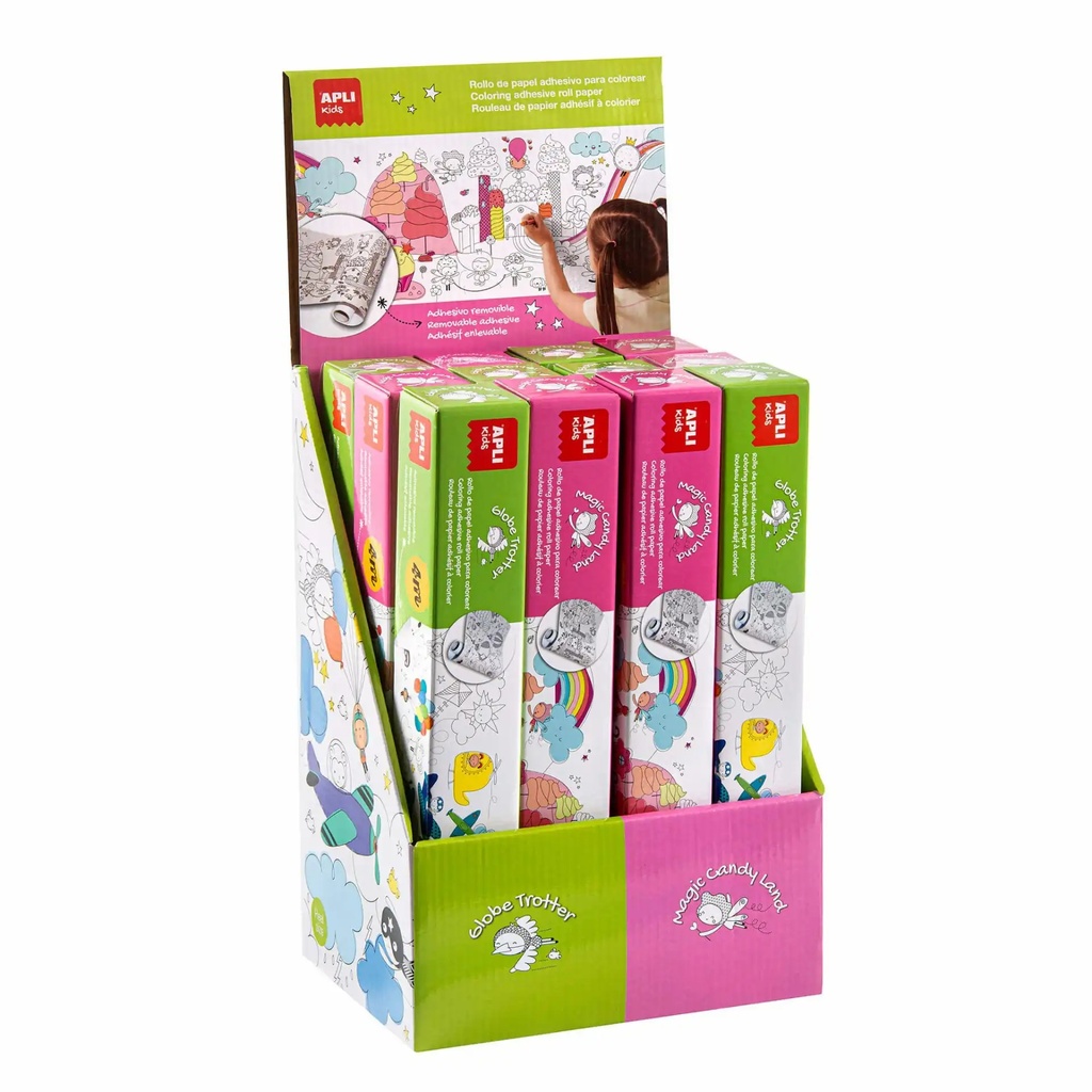 Coli adezive Apli, pentru pictat si colorat, model Transport