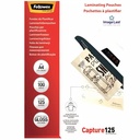 Folie pentru laminare Fellowes 125 microni A4, 100 coli - Protectie durabila pentru documente A4