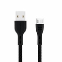 Cablu date Promate Powerbeam-M microUSB, USB-A, Negru - Transfer de date de inalta calitate, incarcare sigura, design durabil