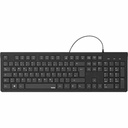 Tastatura cu fir HAMA KC-200 USB, Negru, Protectie impotriva lichidelor, Reglare a inclinarii, Multimedia, Curatare usoara