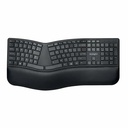 Tastatura Kensington ProFit Ergo, Conexiune Wireless Duala, Suport Ergonomic, Negru, Rezistenta la Lichide, Silentioasa