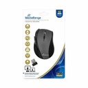 Mouse wireless MediaRange 5 butoane optic, black/grey, ergonomic si precis, conexiune USB 2.0 2.4 GHz, compatibil cu majoritatea sistemelor, baterie...