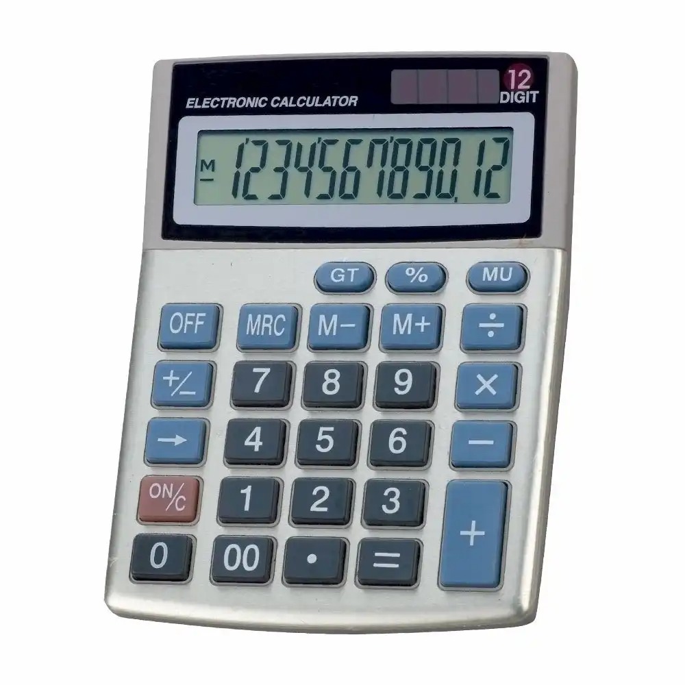 Calculator Memoris-Precious M12D, 12 digiti, Alimentare Duala, Ecran Inclinat, Taxe, Portabil