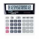 Calculator de birou Donau Tech, 12 digiti, alb, alimentare duala, functii variate, garantie 5 ani