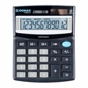 Calculator de birou Donau Tech, 12 digiti, alimentare duala, negru, garantie 5 ani