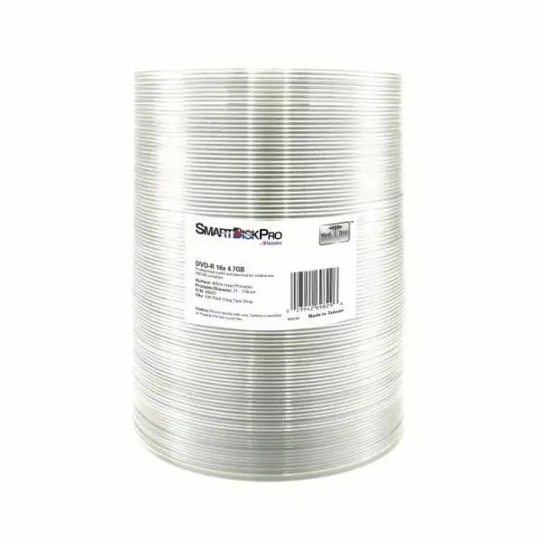 DVD-R Verbatim 69829 SmartDisk Pro, 4.7 GB, 100 buc, Imprimabil, Capacitate Generoasa, Jet de Cerneala