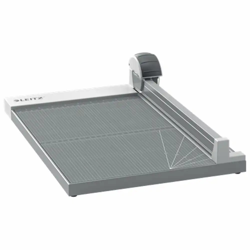 Trimmer Leitz Office Precision A4 MAXI, 15 coli, Gri, Lama Rotativa Otel, Garantie 5 Ani