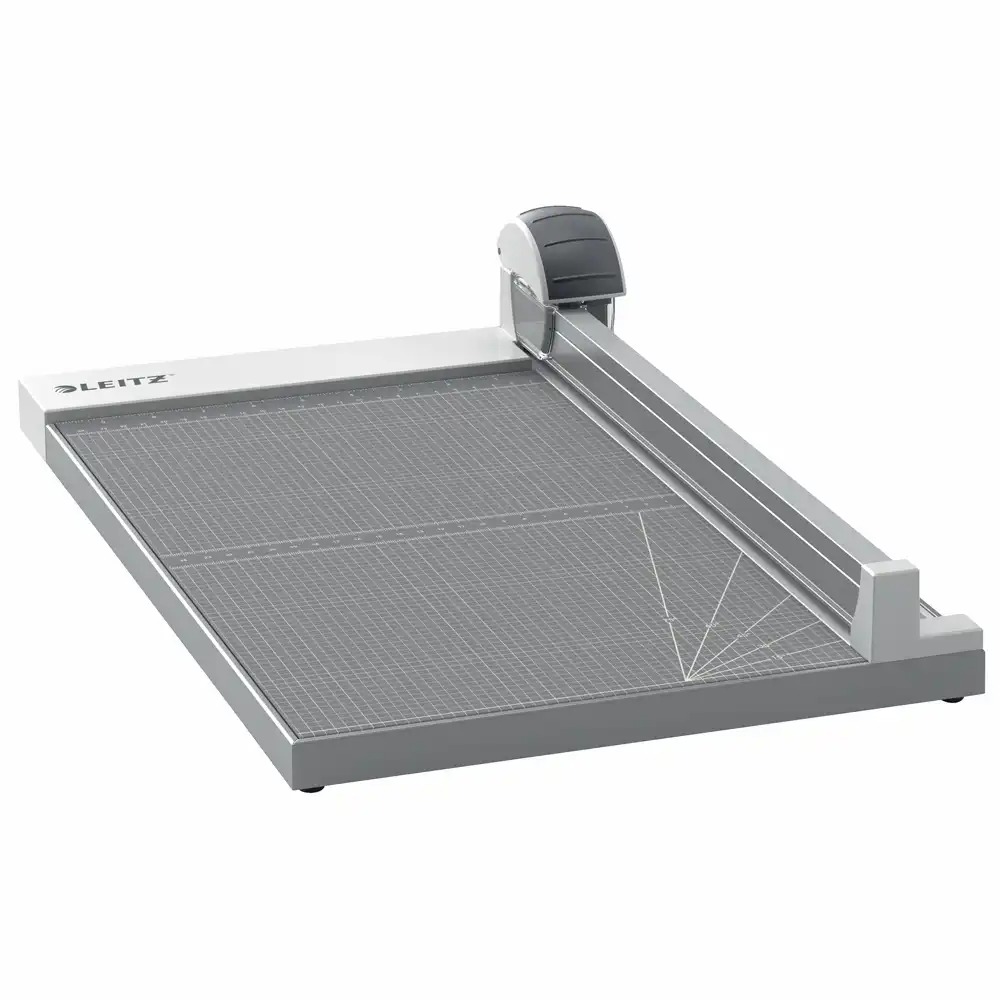 Trimmer Leitz Office Precision A3, 15 coli, Gri, Lama Rotativa Otel Inoxidabil, Garantie 5 Ani