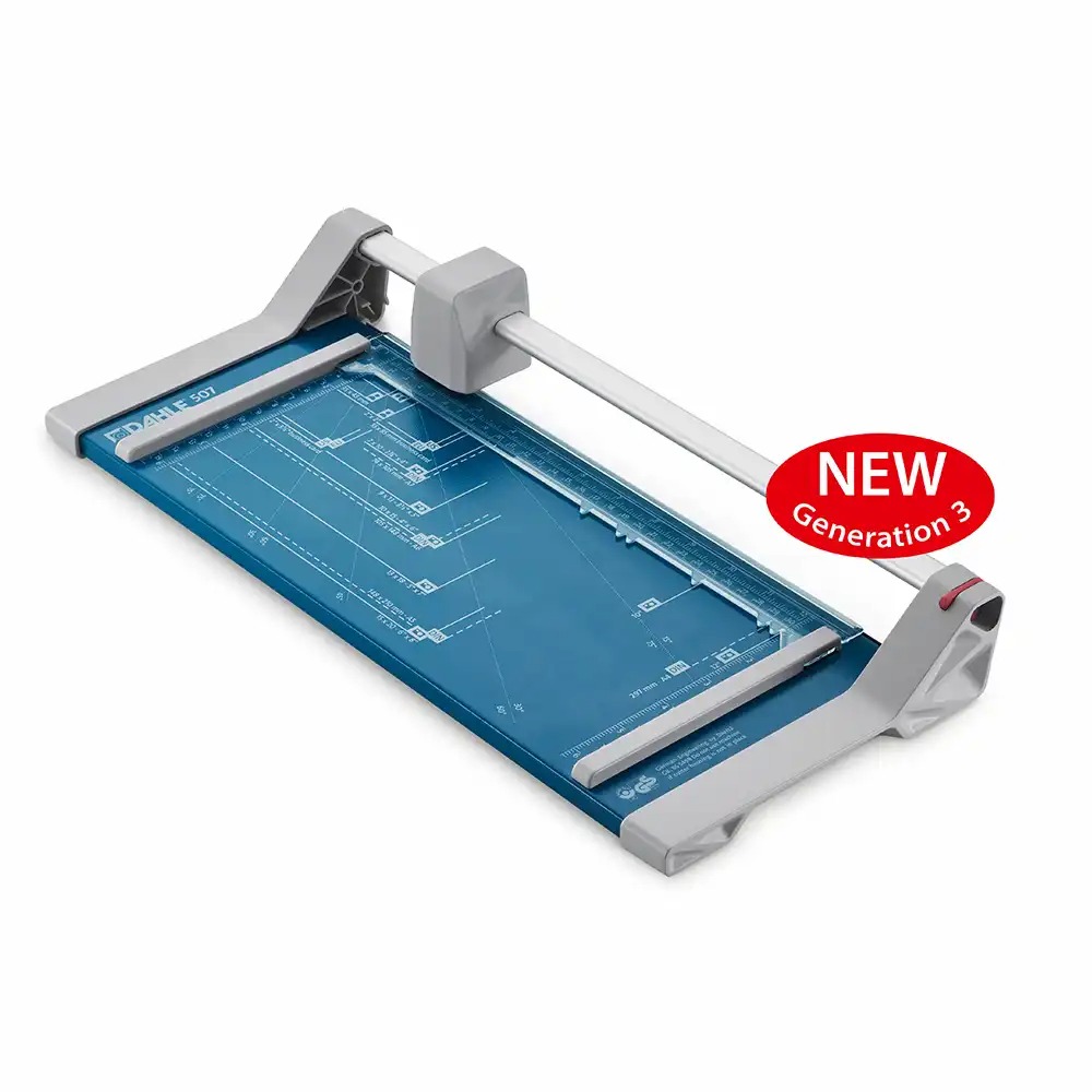 Trimmer Dahle 507, A4, Suport Metalic, Capacitate 8 coli, Ideal pentru Taiere Precisa