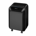 Distrugator documente Fellowes LX210, Mini Cut, 16 coli, Negru, Nivel Maxim de Securitate P-4, Functie Jam Proof, Capacitate Cos 23L