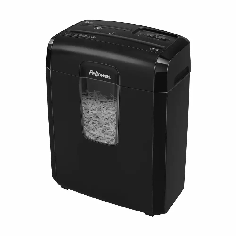 Distrugator documente manual Fellowes 8CD, 8 coli, 4x35mm, Blocare de siguranta, Confidentialitate datelor