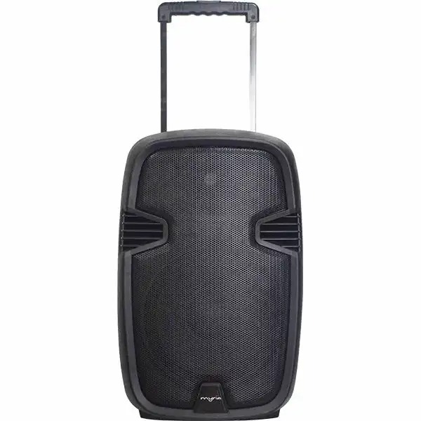 Boxa portabila cu microfon MYRIA MY2621, Bluetooth, USB, Radio FM, negru, 50W, 4 ohmi, 32 x 30 x 58.5 cm, ideal pentru karaoke
