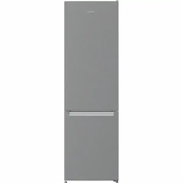 Combina frigorifica ARCTIC AK54305M30MT, 291 l, Clasa F, Eco LED, Argintiu, Rafturi Safety Glass, Mix Zone