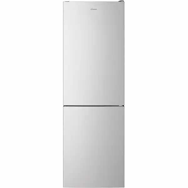 Combina frigorifica CANDY CCE3T618FS, No Frost, 342 l, Clasa F, Argintiu, Iluminare LED, Super Cooling