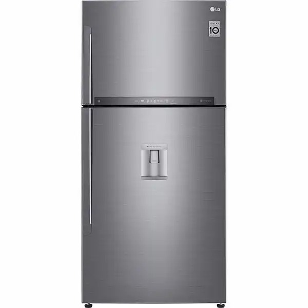 Frigider cu doua usi LG GTF916PZPYD, No Frost, 592 l, H 184 cm, Clasa E, Wi-Fi, Smart Diagnosis, Argintiu