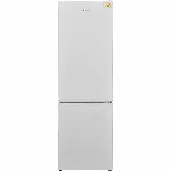 Combina frigorifica VORTEX VK27SWH01V, 268 l, Clasa F, Alb, Design Elegant, Rafturi Sticla, Congelator 84 l