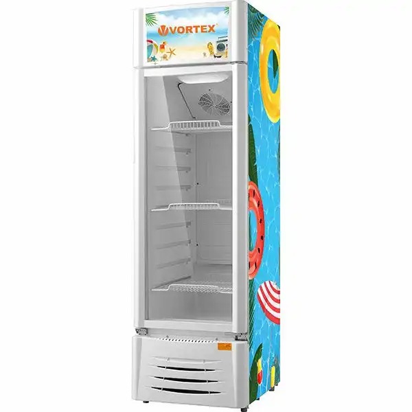 Vitrina frigorifica VORTEX VDC21SWH01M, 211 l, Alb, Control Manual Temperatura, Design Modern