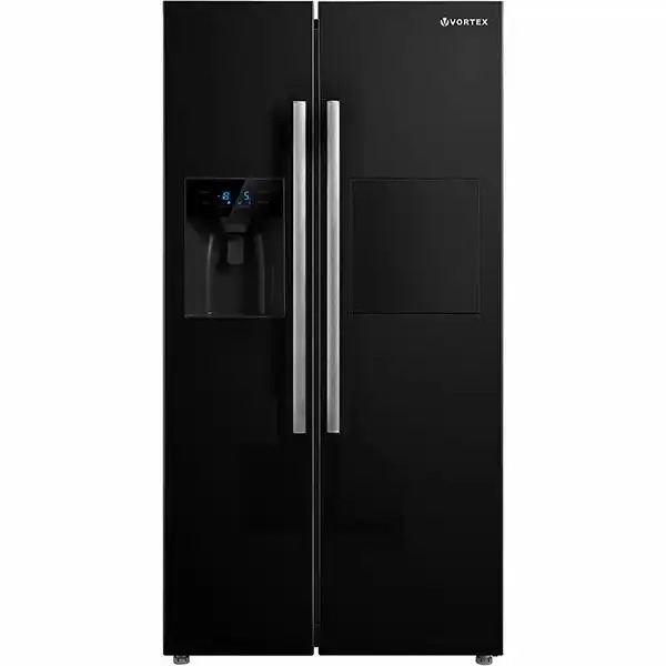 Side By Side VORTEX VS52NBK02M,  No Frost, 516 l, H 177 cm, Clasa F, negru
