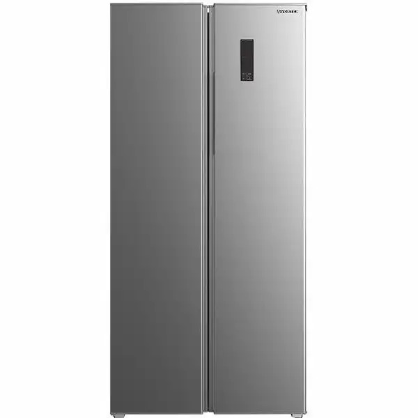 Side By Side VORTEX VS43NSS01S No Frost, 427 l, H 180 cm, Clasa F, Argintiu, Eficienta Energetica, Control Electronic al Temperaturii