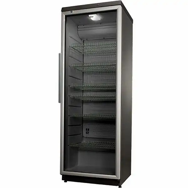 Vitrina frigorifica WHIRLPOOL ADN 201/1S, 320 l, H 173 cm, Clasa D, gri inchis, Usa cu sticla dubla si control exterior, ideala pentru baruri si...