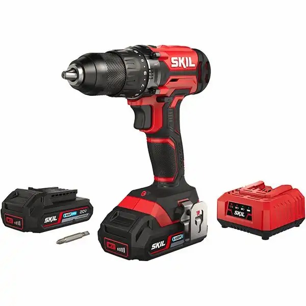 Masina de gaurit si insurubat SKIL 3010 BA, 20V, 2.5Ah, 1450RPM, mandrina rapida 13mm, 2 acumulatori, LED, 17 setari cuplu