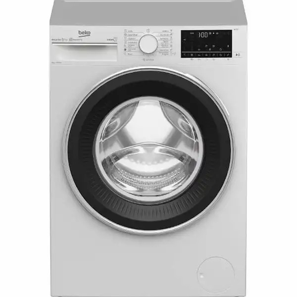 Masina de spalat rufe frontala BEKO B3WFU7922WB, SteamCure, 9kg, Alb, Recycled Tub, HomeWhiz®, Motor ProSmartTM