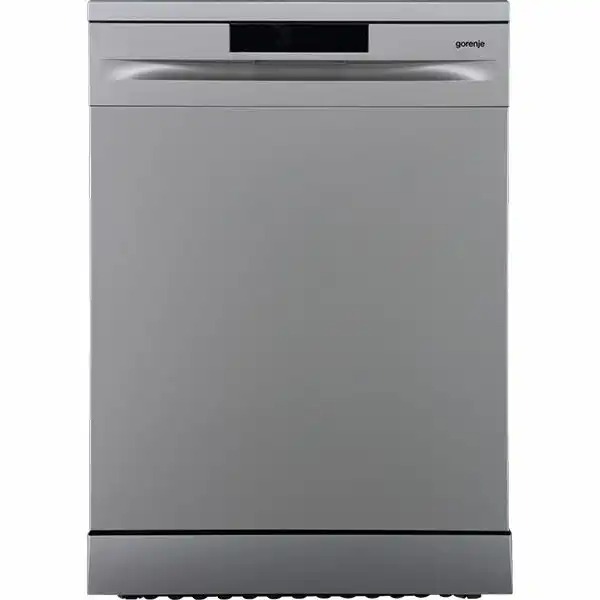 Masina de spalat vase GORENJE GS620C10S, 14 seturi, 5 programe, 60 cm, Clasa C, Argintiu, SpaceDeluxe, TotalDry, Silentioasa