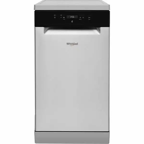 Masina de spalat vase independenta WHIRLPOOL WSFC 3M17 X, 10 seturi, 6 programe, Clasa F, inox, 45 cm - Eficienta energetica F, Silentioasa,...