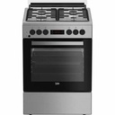 Aragaz BEKO FSM62320TXD, Gaz + Electric, 60 cm, Grill, Inox, Cuptor cu Gatire Asistata si Functii Avansate