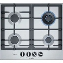 Plita incorporabila Bosch PCH6A5B90, Gaz, 4 arzatoare, Wok, inox - Eficienta si siguranta in bucatarie