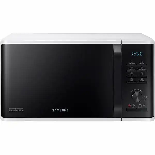 Cuptor cu microunde Samsung MG23K3515AW/OL, 23l, 800W, Grill 1100W, Alb, Programe automate, Timer, Eco Mode