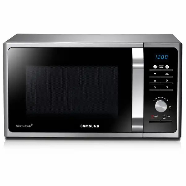 Cuptor cu microunde SAMSUNG MS23F301TAS, 23l, 800W, Argintiu, 41 Programe Automate, Interior Ceramic, Timer, Child Lock