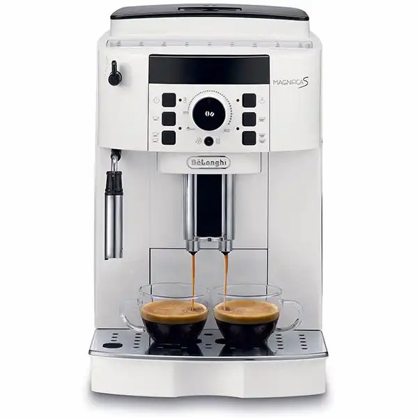Espressor automat DE LONGHI Magnifica S ECAM 21.117.W, 1.8l, 1450W, alb, Cappuccino, Cafea Boabe si Macinata