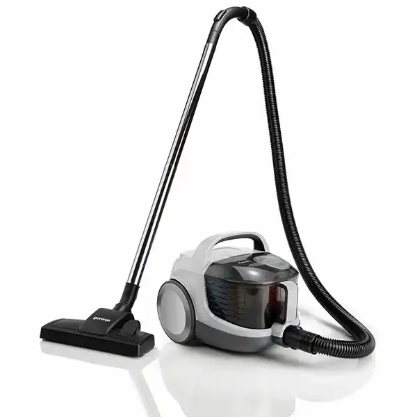 Aspirator fara sac Gorenje G Force Air Compact VCEA01GACWCY, 2.2l, 800W, Alb-Gri, Roti Cauciucate, Strangere Automata Cablu